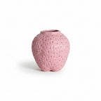 Photo de presentation du petit vase fraise rose sur fond blanc