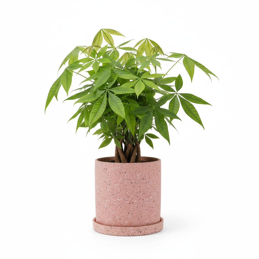 photo de presentation du pot en ceramique mouchete pachira rose