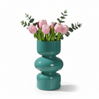 Photo de présentation du vase tulipe emeraude en verre
